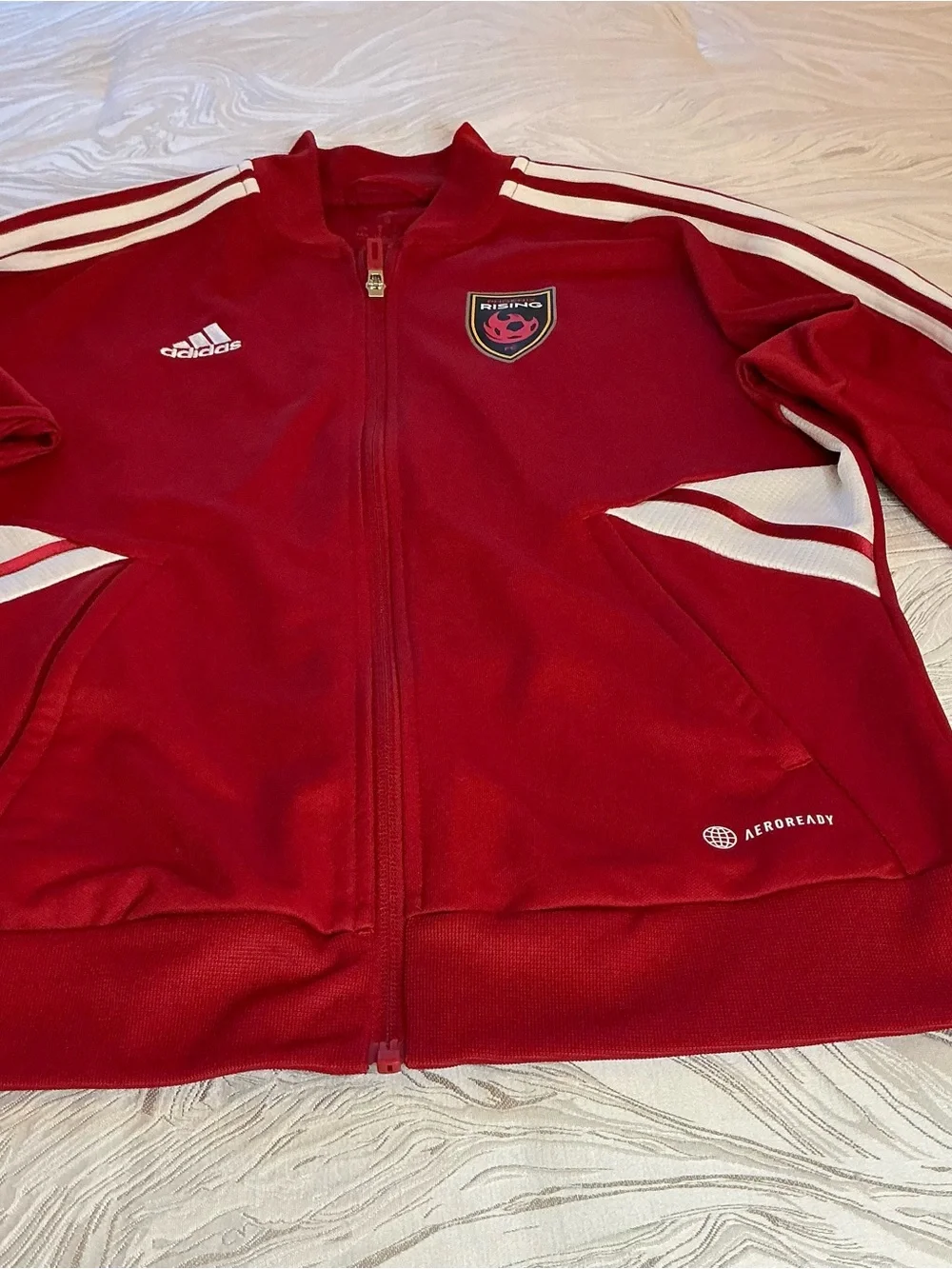 ADIDAS. PHOENIX RISING FC FULL ZIP TRACK JACKET MENS AEROREADY (s)